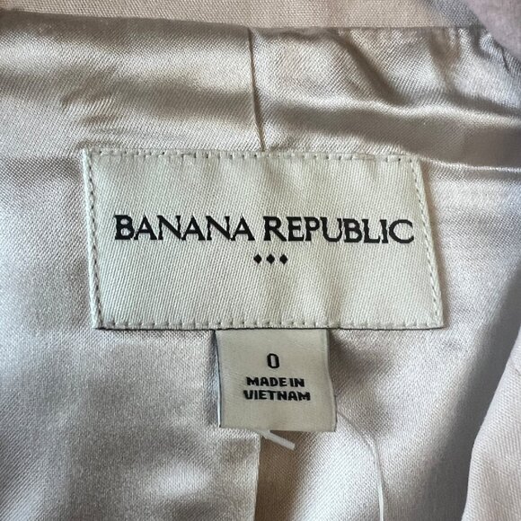 Banana Republic Lyocell Blend Peplum Blazer 0 - Picture 8 of 10